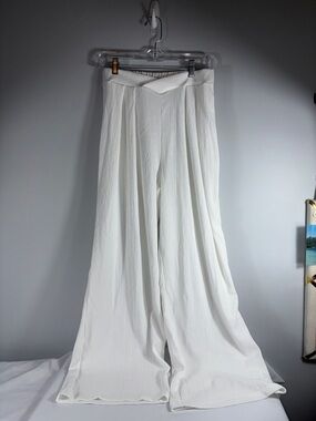 White Crinkle Gauze Wide Leg Pants Elastic Waist
Coastal Resort